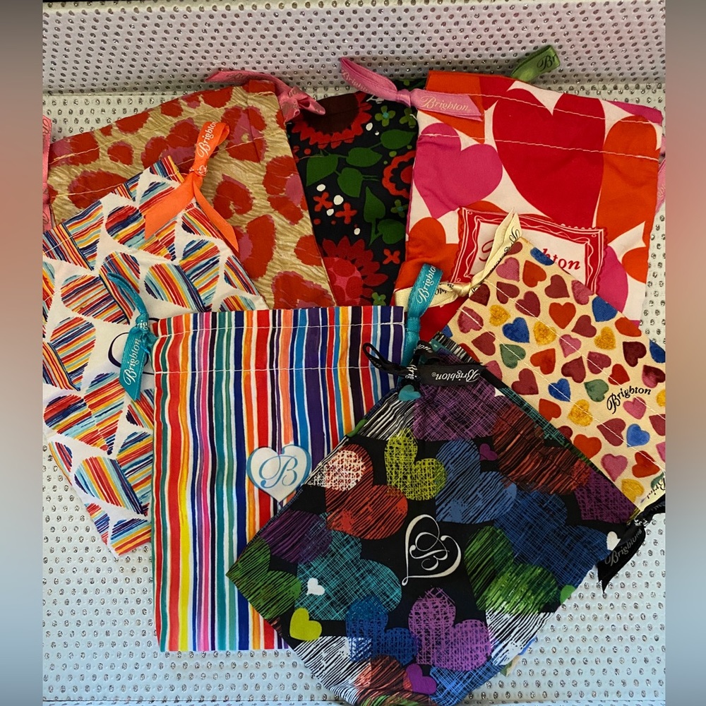 Brighton drawstring jewelry bags
